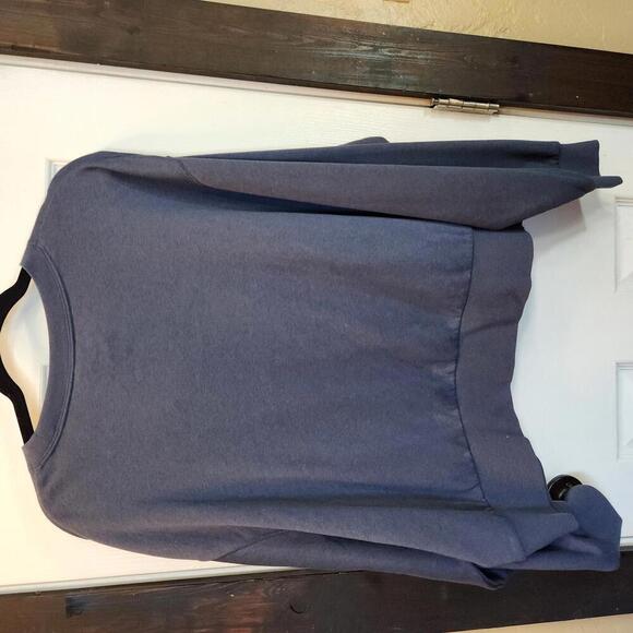 Nike Women's Navy Blue Loose Fit Plus Cropped Sweatshirt- 1X NWT - Picture 5 of 6